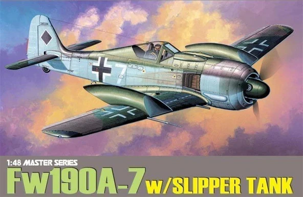 Dragon 5545 1/48 Ölçek, Focke Wulf Fw 190A-7 (w/Slipper Tank) Savaş Uçağı Plastik Model Kiti ürün görseli