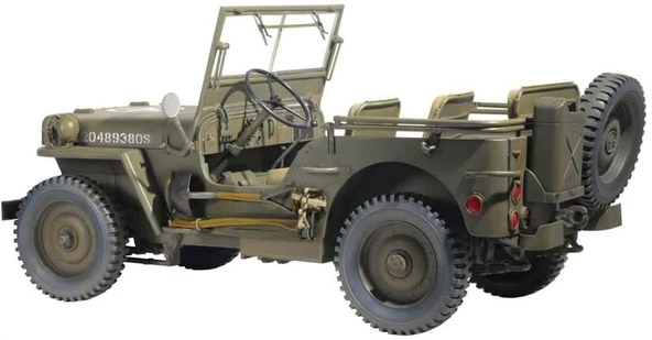 Dragon 75052 1/6 Ölçek, ABD 1/4 Ton 4x4 Jeep (with m2 .50-cal machine gun) Plastik Model Kiti - Resim 2
