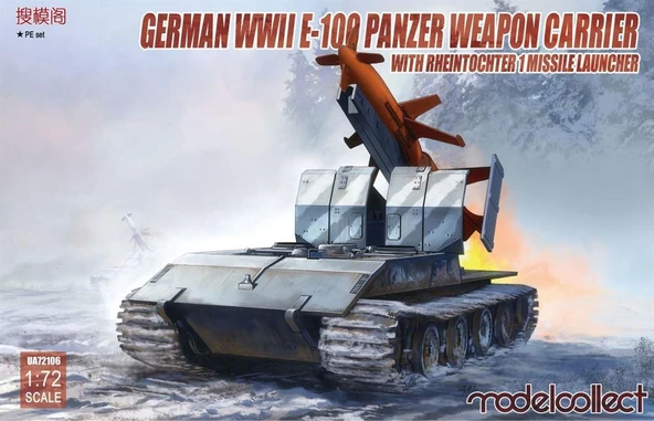 Model Collect UA72106 1/72 Ölçek, German WWII E-100 panzer weapon carri