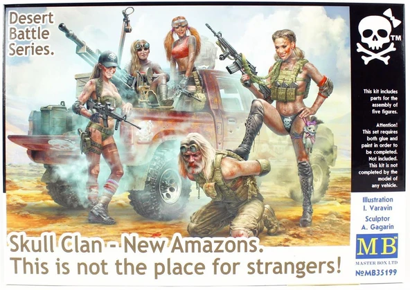MasterBox 35199 1/35 Ölçek, Çöl Savaşları Serisi, Amazonlar, Plastik Figür Kiti ürün görseli