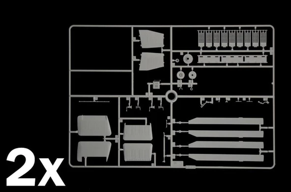 Italeri 2774S 1/48 Ölçek, H-21C (Flying Banana) Askeri Helikopter, Plastik Model kiti - Resim 4