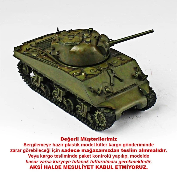 QD277 1/35 Ölçek, M4 Sherman, Tamiya, Sergilemeye Hazır Plastik Tank Maketi ürün görseli 1
