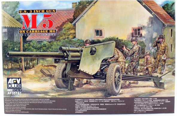 AFV Club AF35181 1/35 Ölçek, 105mm HOWITZER M5 Arabalı M6 Topu, Plastik Model kiti ürün görseli