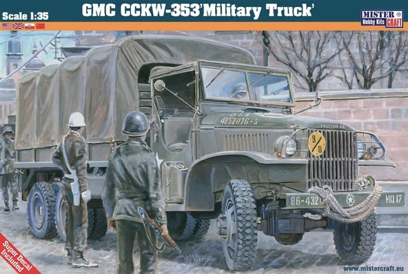 Mistercraft G098 1/35 GMC CKW-353 Askeri Kamyon Plastik Model Kiti ürün görseli 1