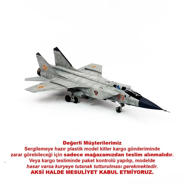 QD161 1/48 Ölçek, Mig-31 Sergilemeye Hazır Plastik Uçak Maketi ürün görseli