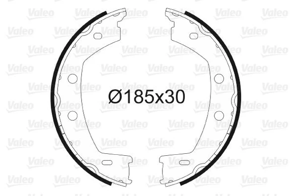 VALEO 564198 FREN BALATASI ARKA PARK FRENI LAND ROVER FREELANDER 2 L359 06>14 LR001020 ürün görseli 1