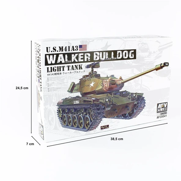 AFV Club AF35041 1/35 Ölçek, M41A3 Walker Bullbog Hafif Tankı, Plastik Model kiti - Resim 4