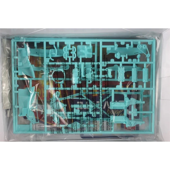 AMT 1016 1/25 Ölçek, 1957 Chevy Corvette Convertible Molded in Aqua Araba, Plastik Model kiti - Resim 4