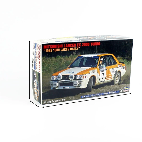 Hasegawa HC38 21138 1/24 Ölçek, Mitsubishi Lancer EX 2000 Turbo (1982 1000 Lakes Rally), Yarış Aracı Plastik Model Kiti - Resim 5