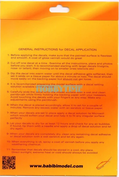Babibi DBT01169 1/72 Ölçek, F-4E, 100.Yıl Özel, Dekal Çıkartma - Resim 2