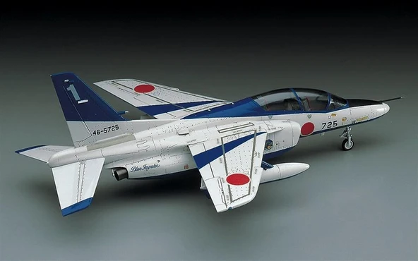 Hasegawa D11 1441 1/72 Ölçek, KawasakiT-4 (Blue Impulse), Savaş Uçağı Plastik Model Kiti - Resim 3