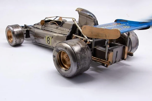 C1605 DEKORATİF METAL YARIŞ ARABASI BİBLO - 4