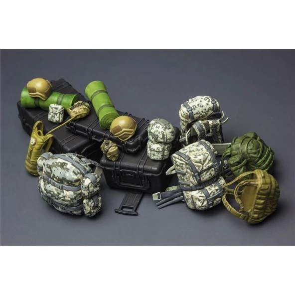 Meng SPS-015 1/35 Ölçek, U.S. Modern, Asker Yük Taşıma Ekipmanları, Plastik Model Kiti - Resim 3