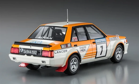 Hasegawa HC38 21138 1/24 Ölçek, Mitsubishi Lancer EX 2000 Turbo (1982 1000 Lakes Rally), Yarış Aracı Plastik Model Kiti - Resim 4