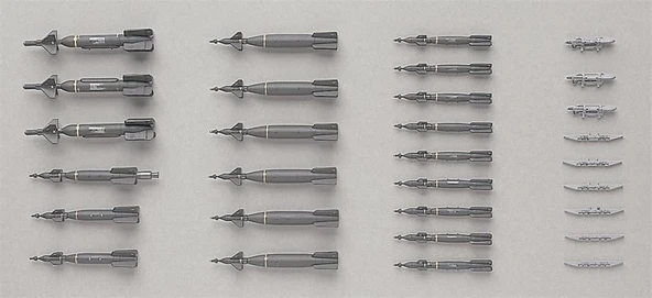 Hasegawa X72-11 35011 1/72 Ölçek, Savaş Uçağı Silahları-VI, Plastik Model Kiti - Resim 2