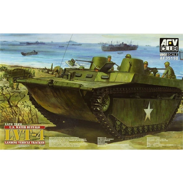 AFV Club AF35198 1/35 Ölçek, LVT-4 U.S. Water Buffalo Late Type Tank, Plastik Model kiti ürün görseli