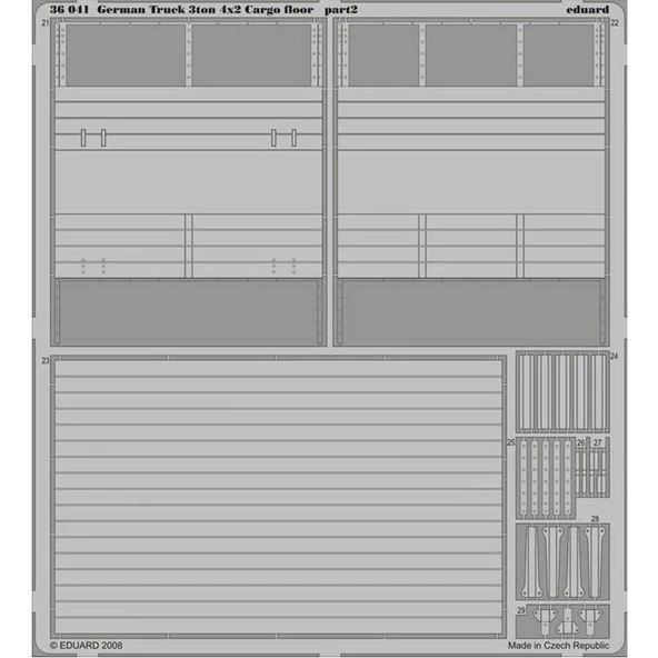 Eduard 36041 1/35 Ölçek, German Truck 3Ton 4X2 Cargo - Std.Photo - Resim 2