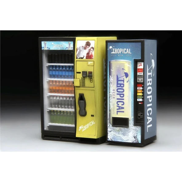 Meng SPS-018 1/35 Ölçek, Otomat ve Çöp Bidonu Seti, Plastik Model Kiti - Resim 4