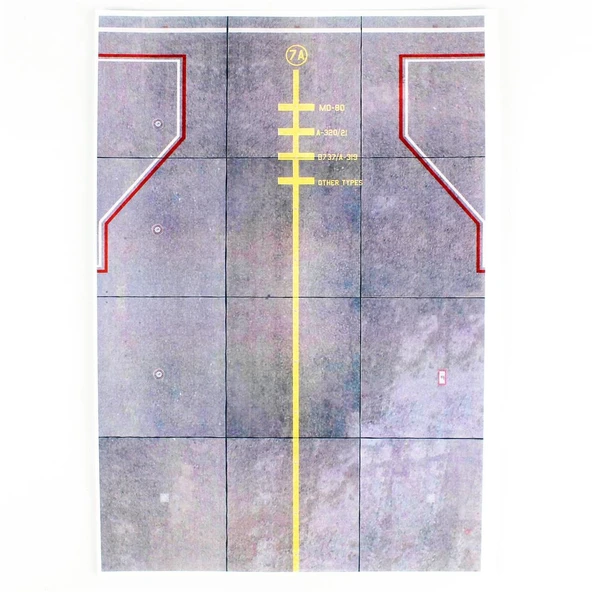 Nazca Decals PP2 1/144 Ölçek, Parking Plate-Desıgn 2- A4 Ebat, Kartona Renkli Baskı - Resim 2