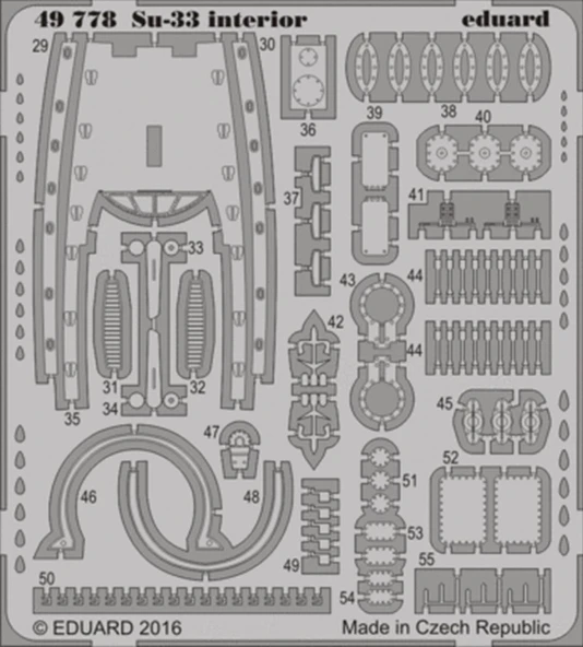 Eduard 49778 1/48 Ölçek, Su-33 Interior For Kınetıc Maket - Resim 2