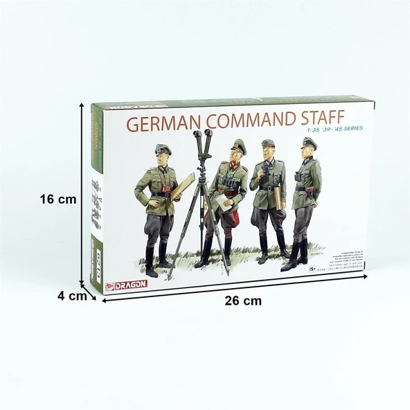 Dragon 6213 1/35 Ölçek, Alman Komutan Figürleri (1939-45) Plastik Model Kiti - Resim 4