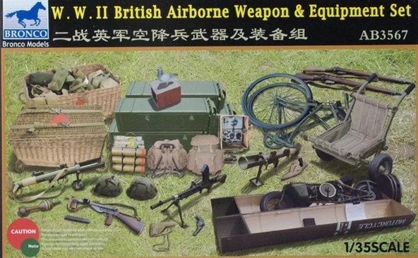 Bronco Ab3567 1/35 Ölçek, W.W.Iı British Airborne Weapon And Equ, Plastik Model kiti ürün görseli