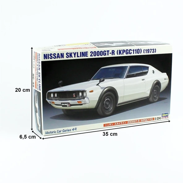 Hasegawa HC49 21149 1/24 Ölçek, Nissan Skyline 2000GT-R (KPGC110), Otomobil Plastik Model Kiti - Resim 5