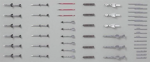 Hasegawa X72-9 35009 1/72 Ölçek, Savaş Uçağı Silahları-V, Plastik Model Kiti - 2