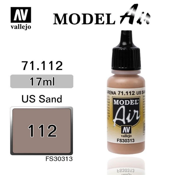 Vallejo 71112 18 ml. Sand, Model Air Serisi Model Boyası ürün görseli