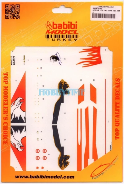 Babibi DBT01169 1/72 Ölçek, F-4E, 100.Yıl Özel, Dekal Çıkartma ürün görseli 1