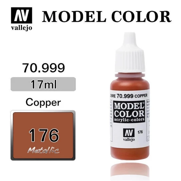 Vallejo 70999 18 ml. (176) Copper-Metallic, Model Color Serisi Model Boyası ürün görseli