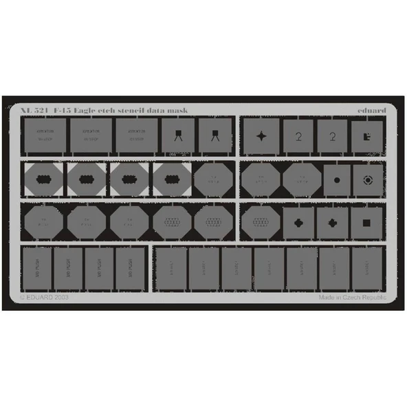 Eduard Xl521 1/32 Ölçek, F-15 Etch Stencil Data Mask -Etc ürün görseli