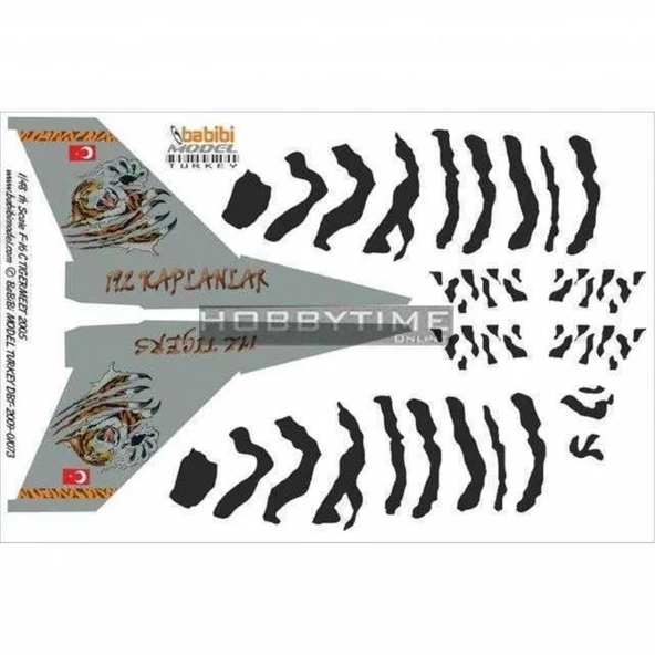 Babibi DBT01073 1/48 Ölçek, F-16C, Tigermeet 2005, Dekal Çıkartma ürün görseli