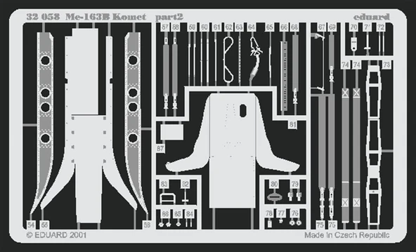 Eduard 32058 1/32 Ölçek, Me 163B Komet For Hasegawa Maket - Resim 2
