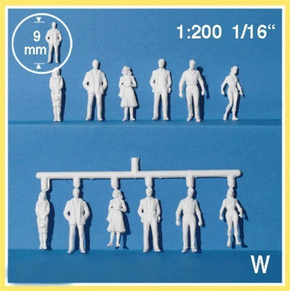 Schulcz 23011 1/200 Ölçek, Ayakta Duran Insan Fıgürlerı-Beyaz-12 ürün görseli 1