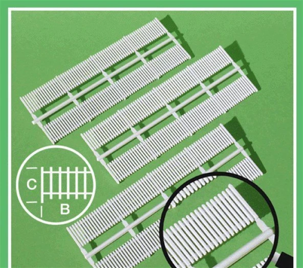 Schulcz 70316 1/50 Ölçek, Dık Bölünmüş Tahta Çıt-16X140 Mm-Beyaz- ürün görseli 1