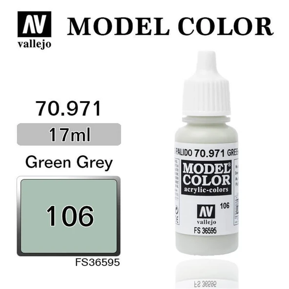 Vallejo 70971 18 ml. (106) Green Grey-Matt, Model Color Serisi Model Boyası ürün görseli 1