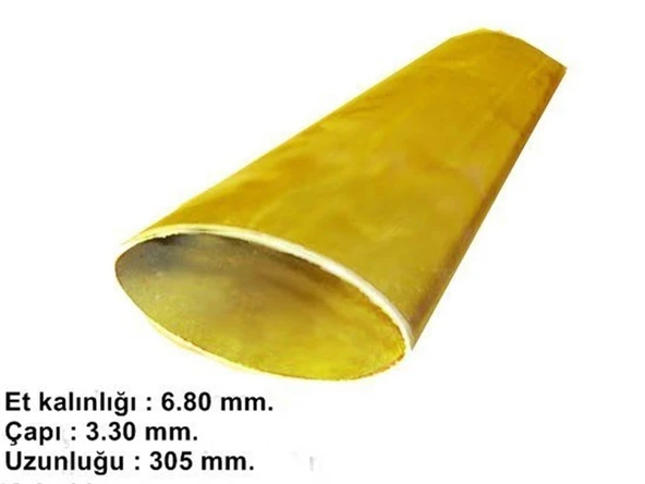 K&S 10122 Prinç Oval Boru -6.80 X 3.30 Mm. -Uzunluk 30 ürün görseli