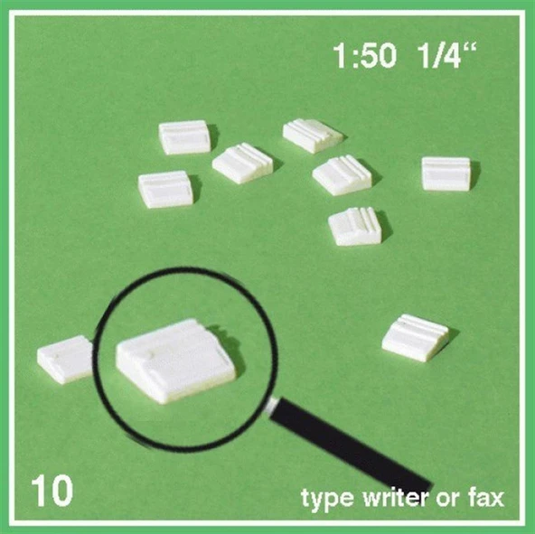 Schulcz 552304 1/50 Ölçek, Fax-Beyaz-10 Adet ürün görseli 1