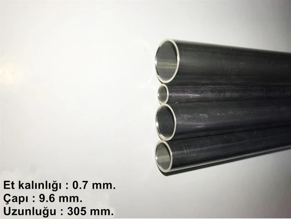 K&S 17119 Paslanmaz Çelik Yuvarlak Boru -0,7 Mm. Çeper ürün görseli