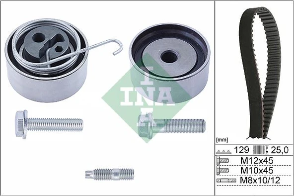 INA 530049110 EKSANTRİK GERGİ KİTİ 129x250 ASTRA G 03-05 -ASTRA H 04- - 1.7 CDTI Z17DTL-Z17DTH-Y17DT 93196788-1606360 ürün görseli 1