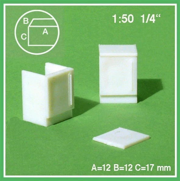 Schulcz 558115 1/50 Ölçek, Buzdolabı -Beyaz- 2 Adet ürün görseli