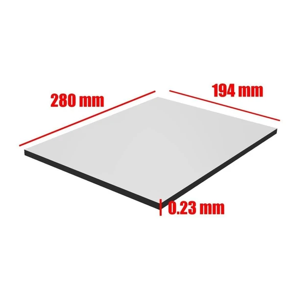 Midwest 70407 Şeffaf Cherry Pvc Levha -0,23 Mm. -194 X 280 Mm. - Resim 2