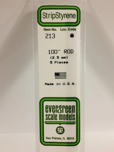 Evergreen 213 2,50*355 Mm Yuvarlak Cubuk-5 Adet -Beyaz ürün görseli 1