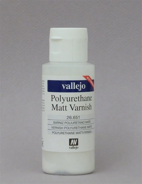 Vallejo 26651 60 ml. Poliüretan Mat Vernik, Model Boyası ürün görseli 1
