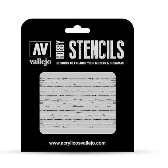 Vallejo ST-TX006 1/35 Ahşap Dokusu-1 Desenli Esnek Boya Şablonu ürün görseli