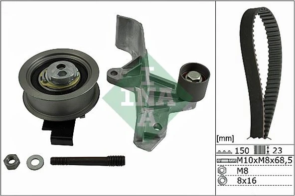 INA 530054610 TRİGER SETİ 150 DIS PASSAT-A4-A6 1.8-2.0T AWT-ALT 2001-2004 06B198119C-06B198119A ürün görseli 1