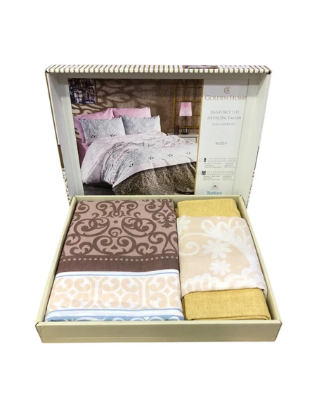 Royam Golden Home Pamuklu Çift Kişilik Kutulu Nevresim Takımı - 5