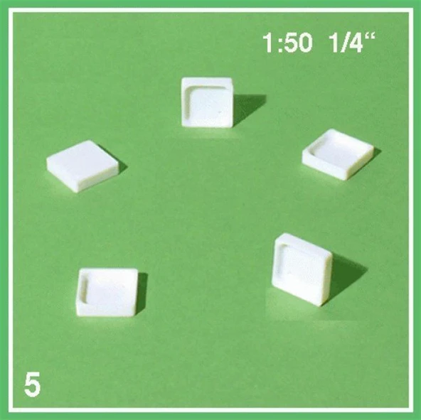 Schulcz 557091 1/50 Ölçek, Duş Teknesi -Beyaz -5 Adet ürün görseli 1