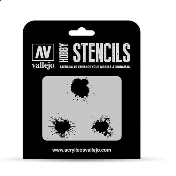 Vallejo ST-TX005 1/35 Boya Lekeleri Desenli Esnek Boya Şablonu ürün görseli